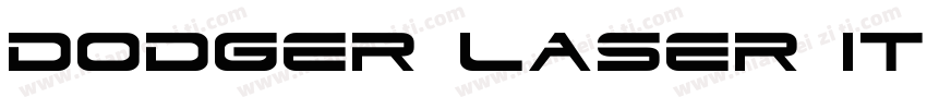 Dodger Laser Italic ItalicVersion字体转换